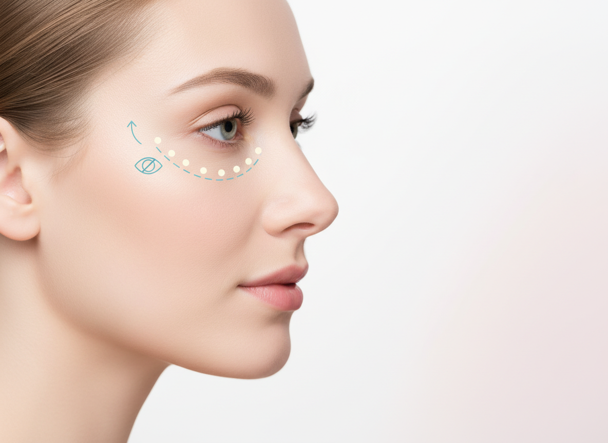 Jak bezpiecznie nakładać krem pod oczy z retinolem na kość oczodołu