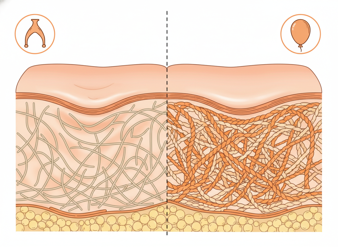 Jak powstają retinol efekty - produkcja kolagenu i spłycenie zmarszczek.