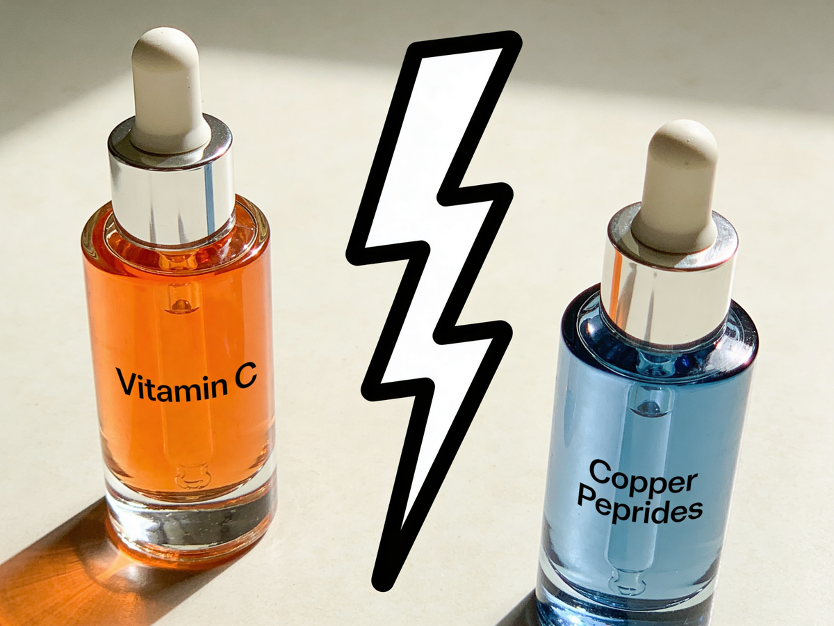 Konflikt składników aktywnych a witamina C na twarz